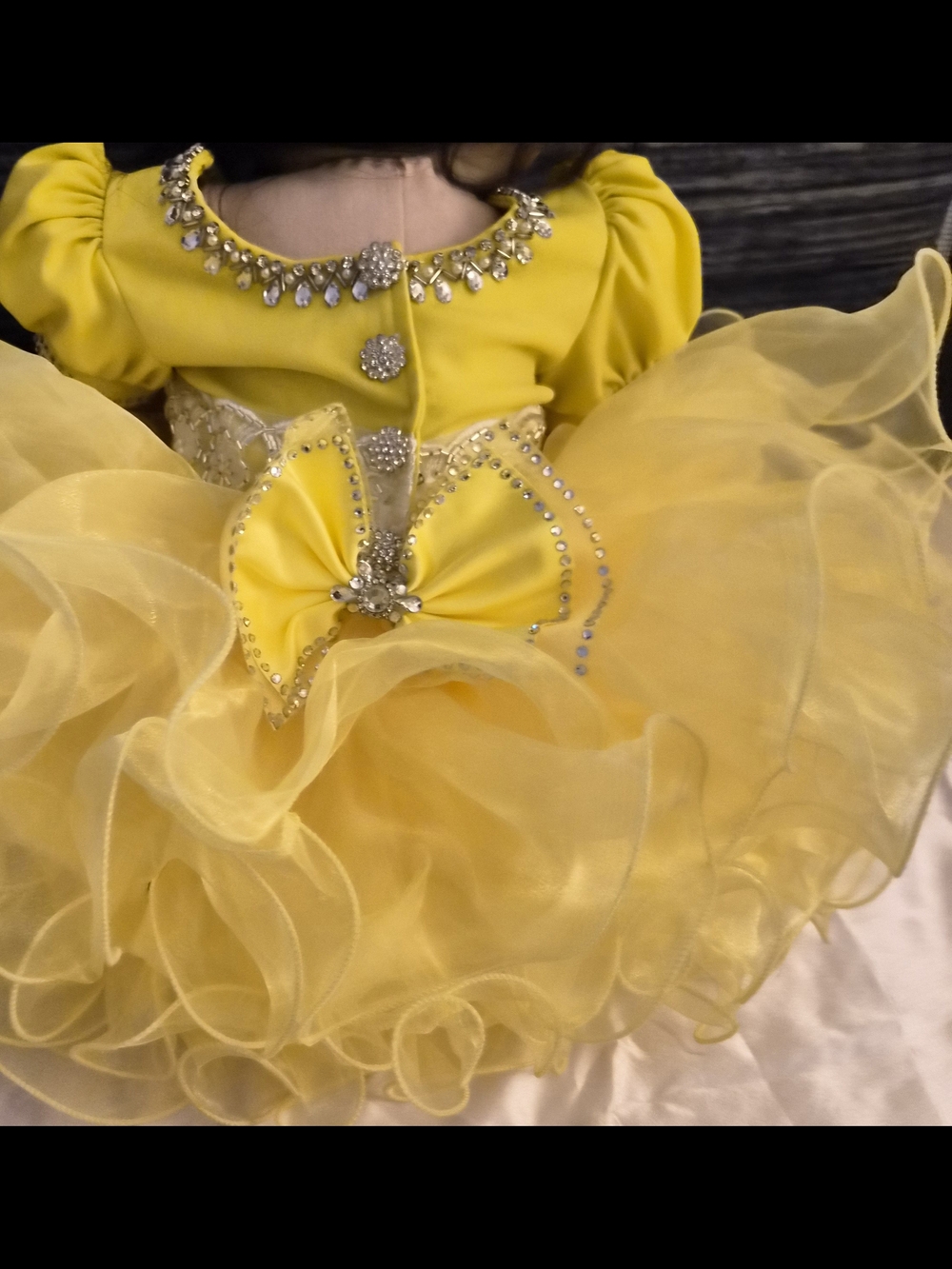 Yellow Ruffled Princess Dress - Picture 4 of 6